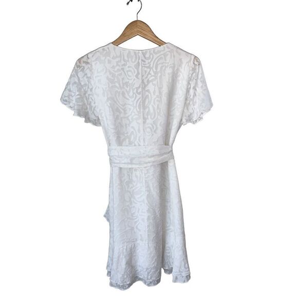 Tanya Taylor Silk Blend White Floral Bianka Dress - Picture 7 of 14